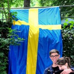 Selfie zum Mittsommerfest nach schwedischer Tradition